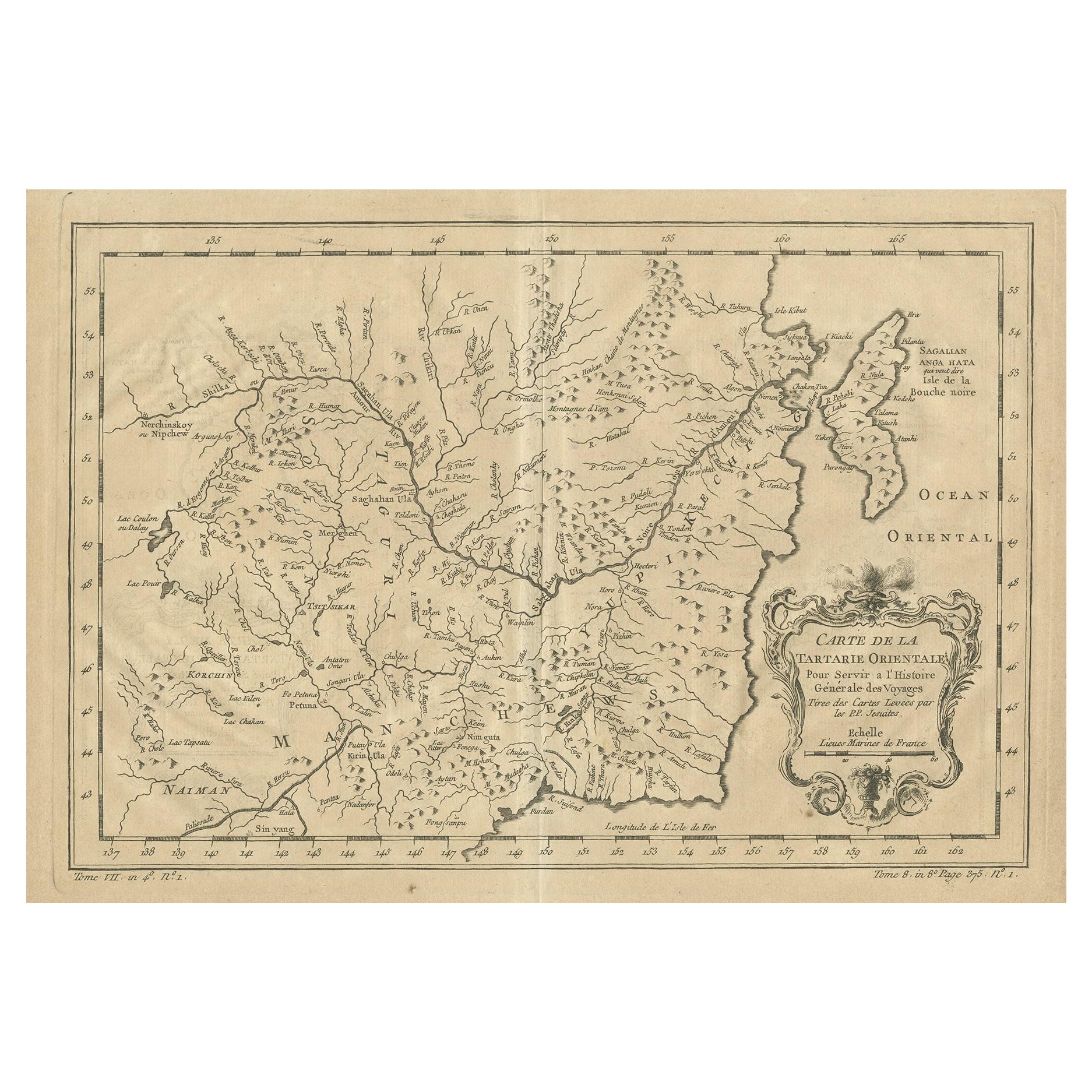 Antique Map of Manchuria and the Northeast Portion of Tartary For Sale