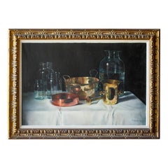 Midcentury Still Life Painting by Gyula Pasky