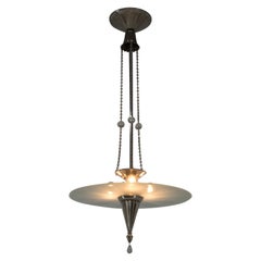 Rare Wiener Werkstatte Chandelier, Attributed to Dagobert Peche, 1920s