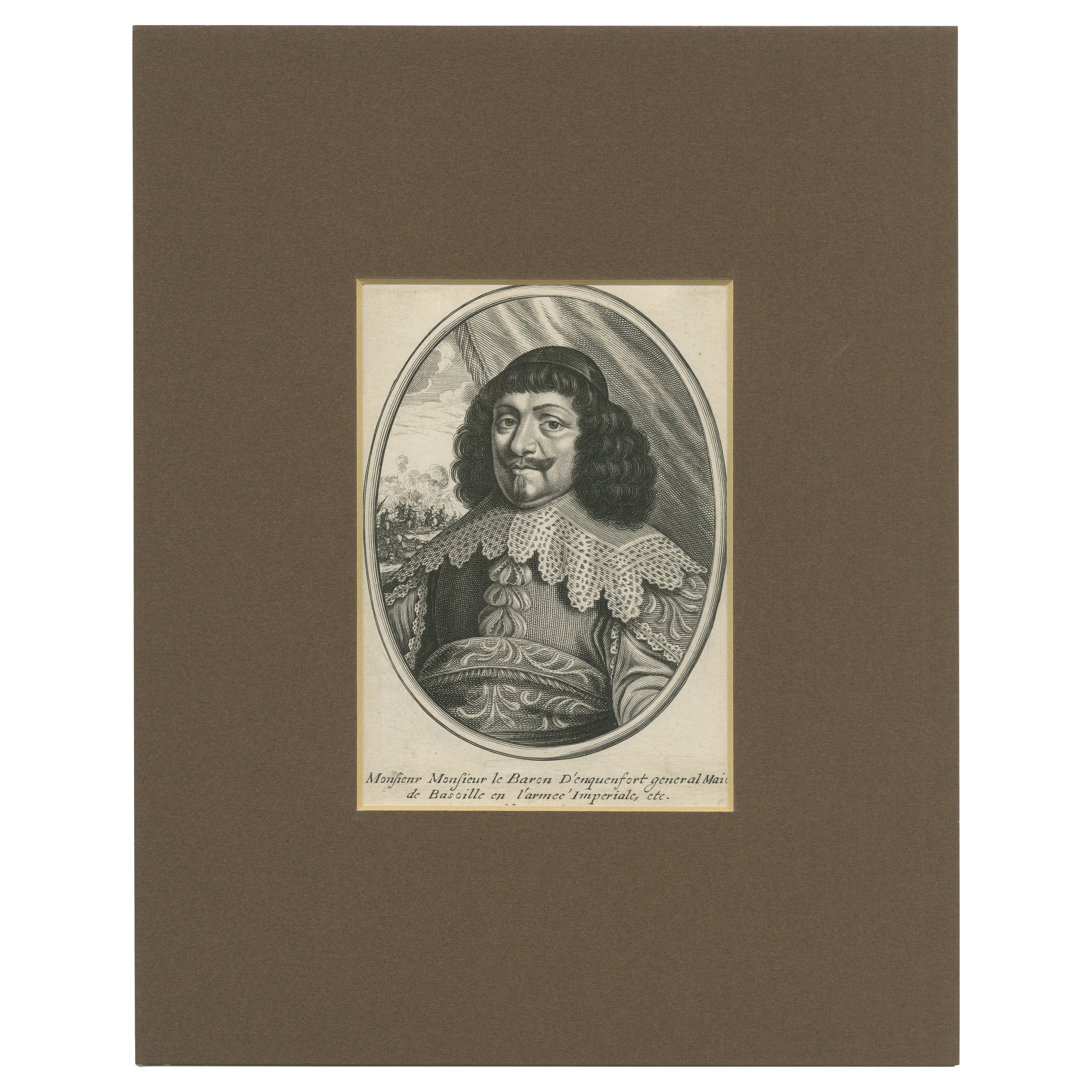 Antique Portrait of General Adrian Von Enckevort For Sale