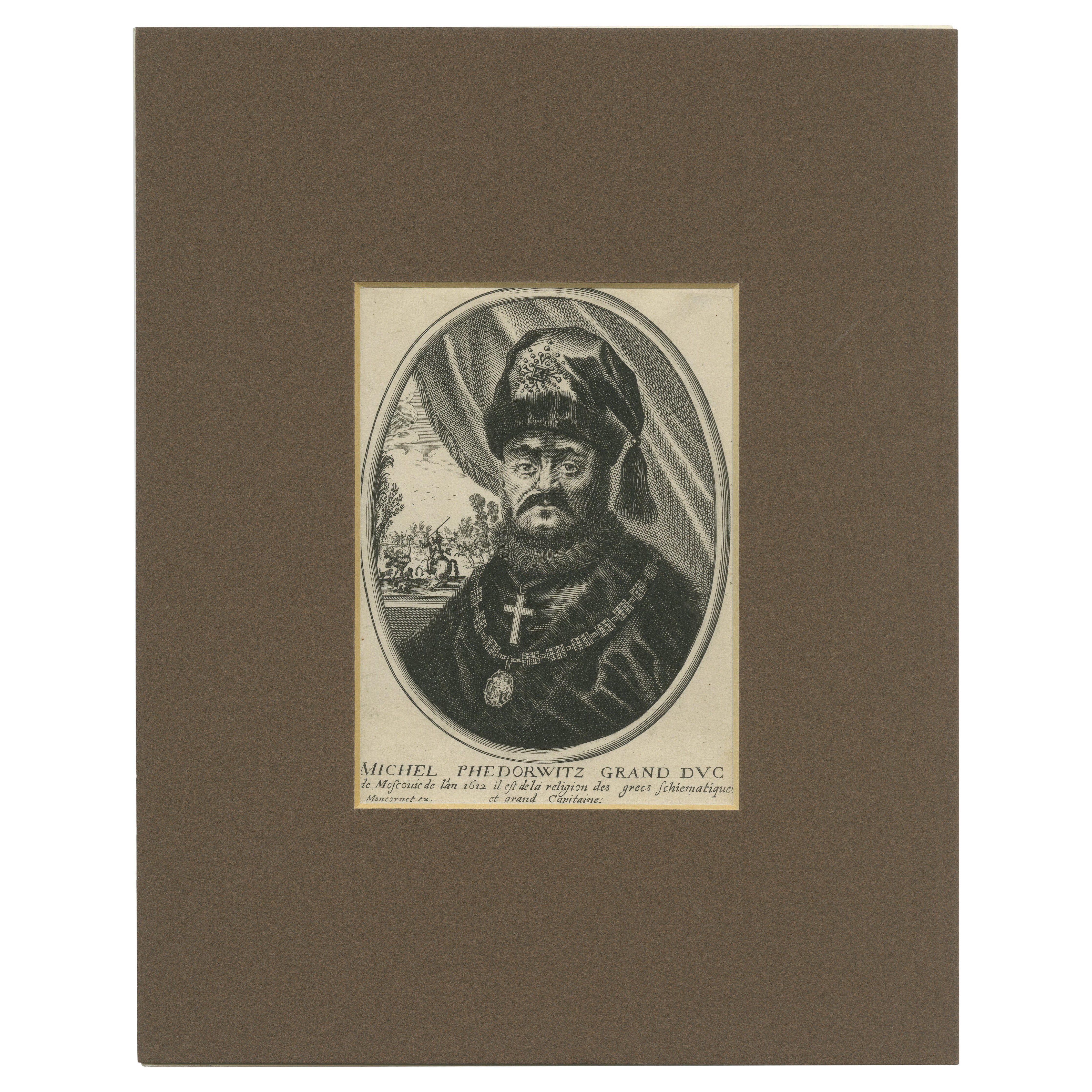 Antique Portrait of Michael I of Russia For Sale