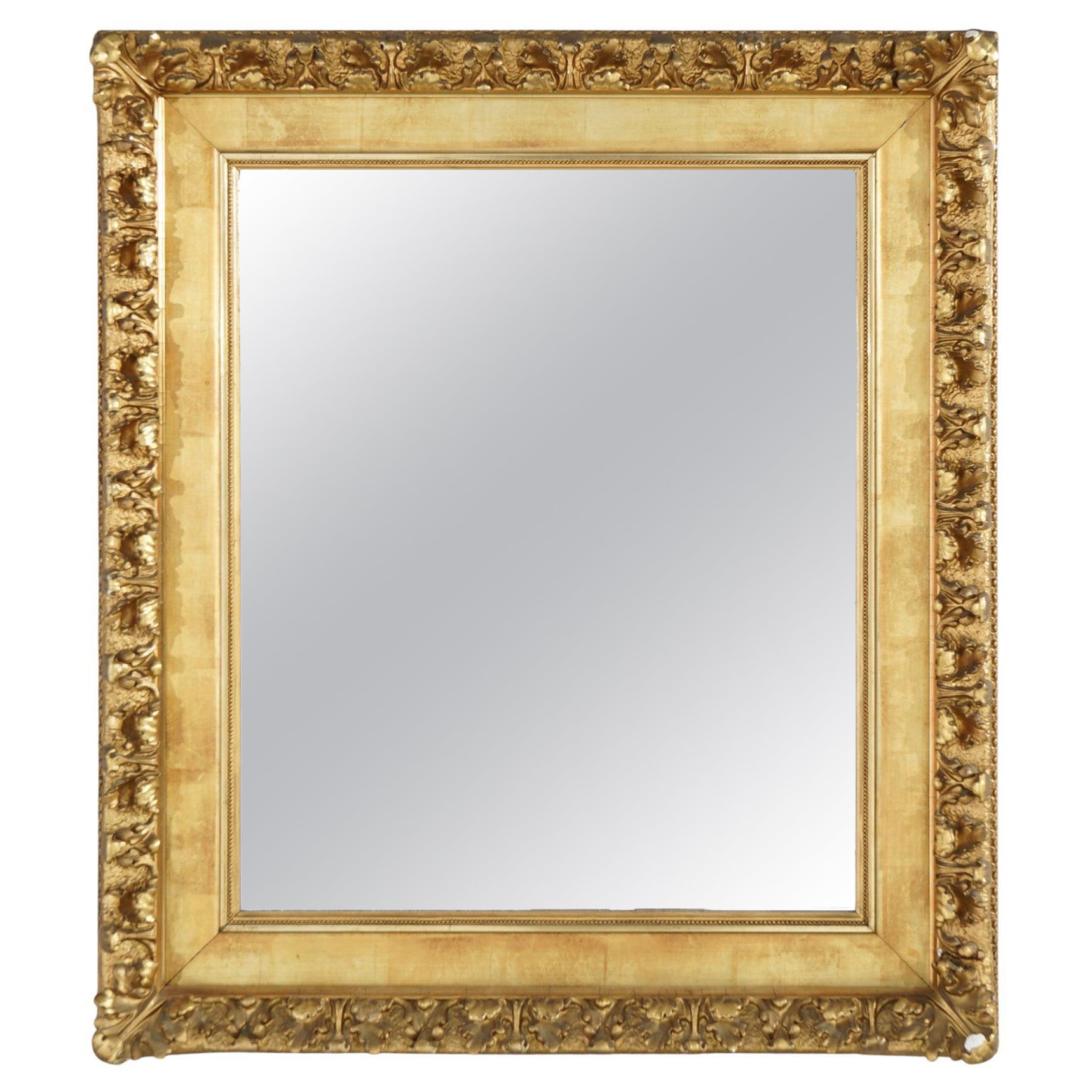 Antique Giltwood Mirror, 19th Century For Sale