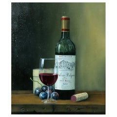 Peter A. Kotka, Stiil Life con una botella de Chateau Belgrave Haut Medoc de 1997