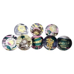 Assiettes en porcelaine Mesi & Soli de Piero Fornasetti, « 12 Mesi, 12 Soli », douze soleils