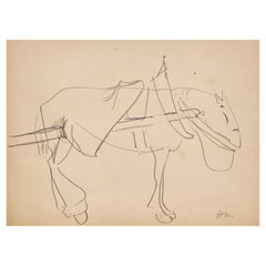 Dessin au crayon d'Henri Matisse provenant de la succession de Matisse