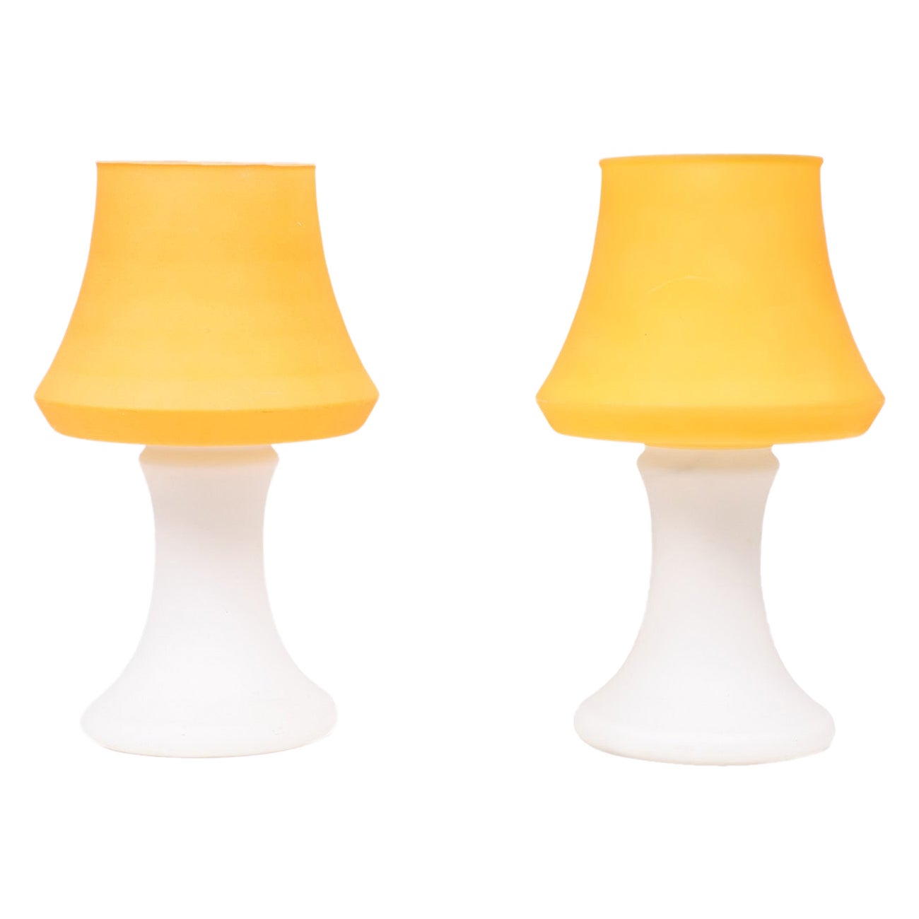  Lampes de table verre de Murano brillante leuchten  1970s 