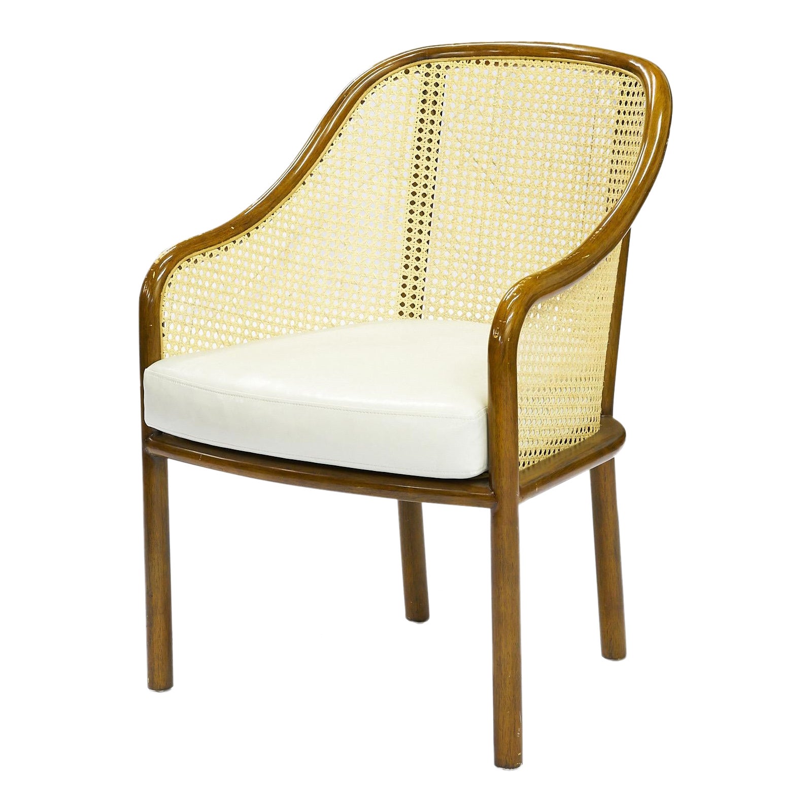 Mid-Century Modern Ward Bennett for Brickel Associates Style Cane Armchair For Sale