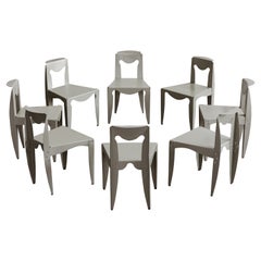 Chaises de salle à manger "Libertà" Afra & Tobia Scarpa pour Meritalia, 1989, ensemble de 8 pièces