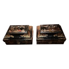 Pair of 18th Century Wig Boxes