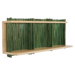 Alcove Wall Shelf Module 3, Ash Wood, Handmade in France, Oros Edition
