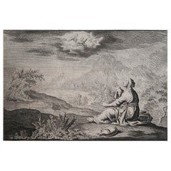 Original Antique Print After Jan Luyken, Amsterdam, Genesis XXI, 1724