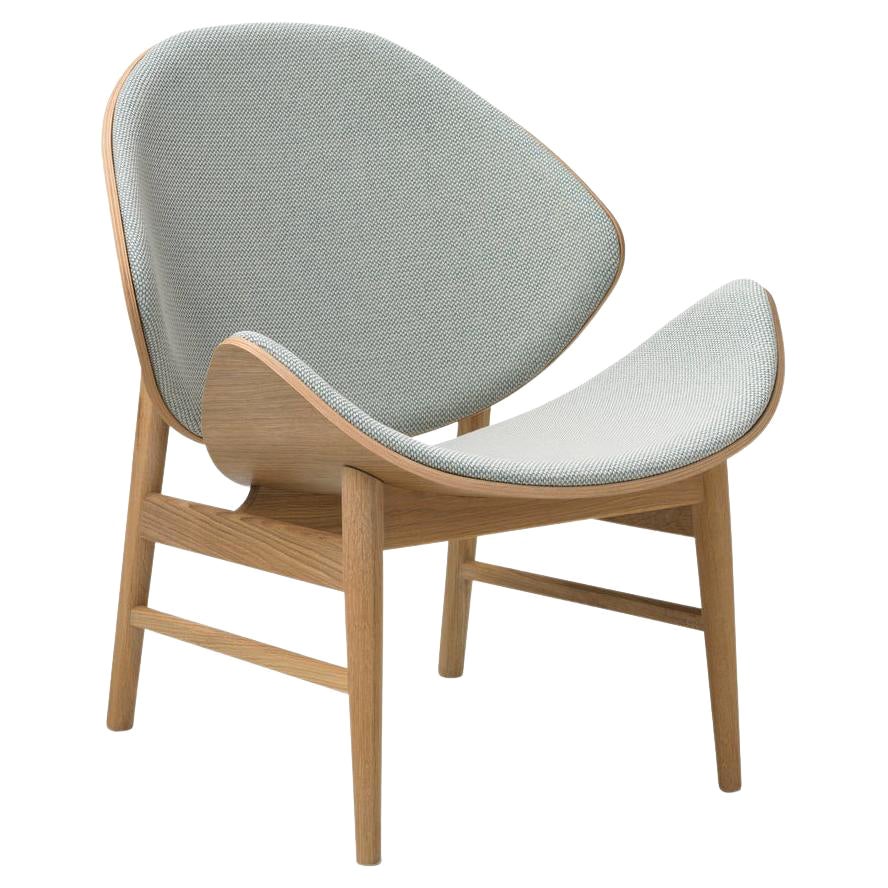 The Orange Chair Merit White Oiled Oak Light Cyan by Warm Nordic For Sale