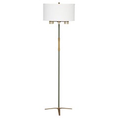 1950s Arredoluce Style Mid-Century Modern Brass Floor Lamp