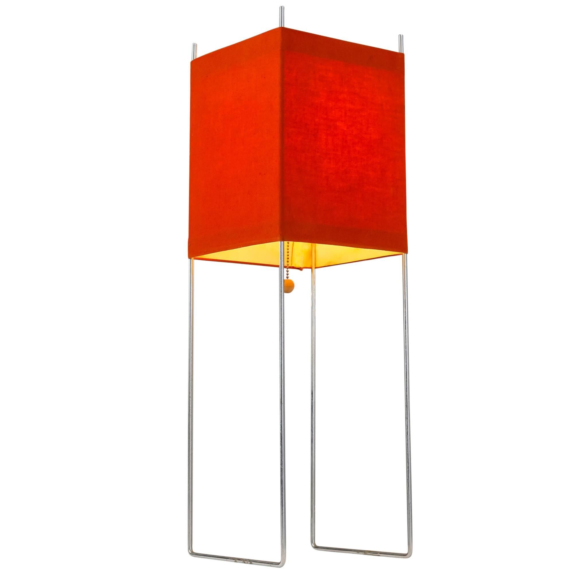 George Nelson Red Kite Table or Floor Lamp, USA, 1970s For Sale