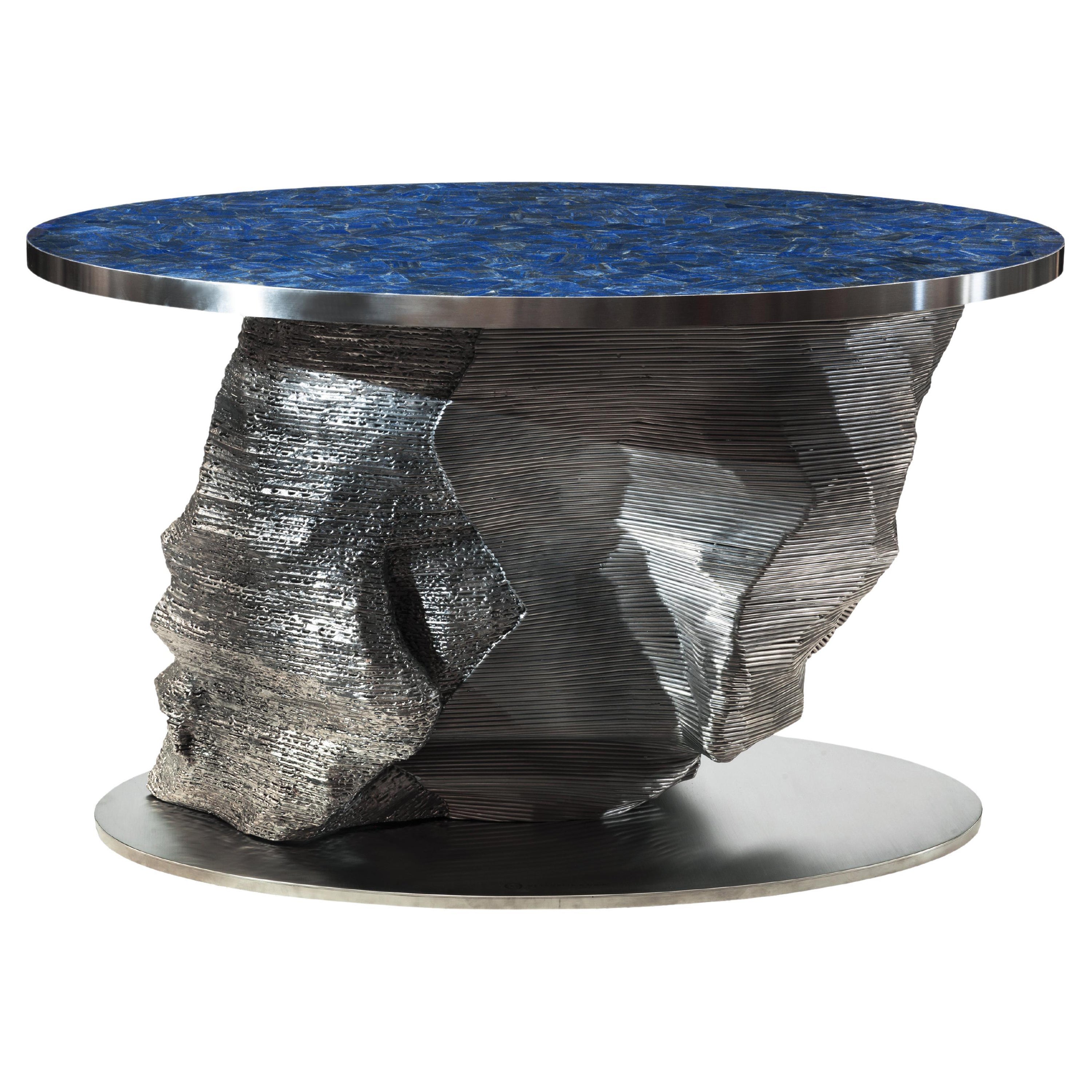 Lapis-Lazuli Gemstone "Meteorite" design by Giò Pozzi for Officina della Scala For Sale