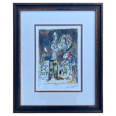 Marc Chagall “Paysan Au Bouquet” Limited Edition Lithograph