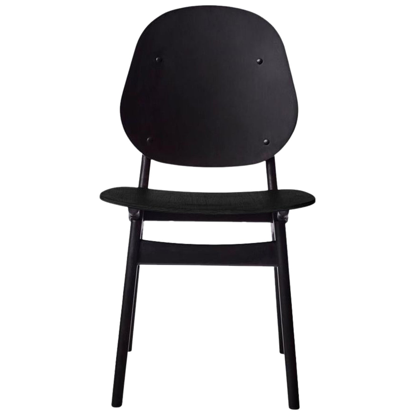Noble Chair Black Lacquered Beech by Warm Nordic For Sale