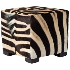 Ottoman-Zebra cube peau de serpent