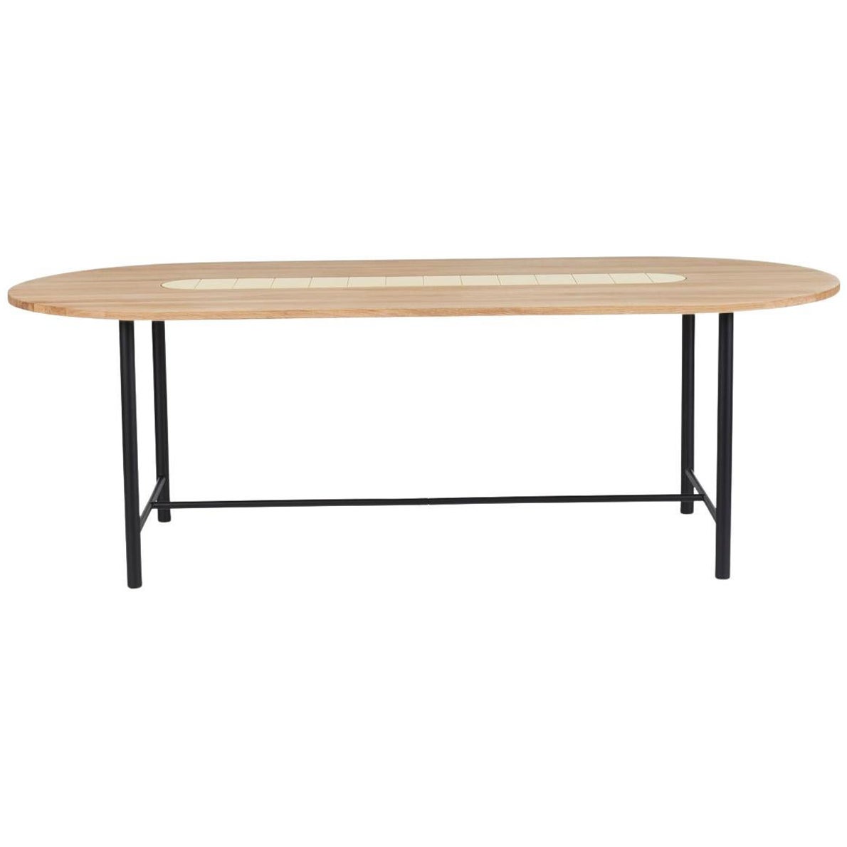 Mesa de comedor Be My Guest 240 Blanco Roble Amarillo Mantequilla by Warm Nordic en venta