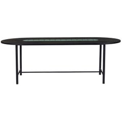 Be My Guest Dining Table 240 Black Oak Forrest Green by Warm Nordic