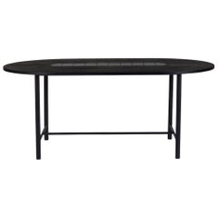 Tavolo da pranzo Be My Guest 180 Oak nero Piastrelle nere morbide di Warm Nordic