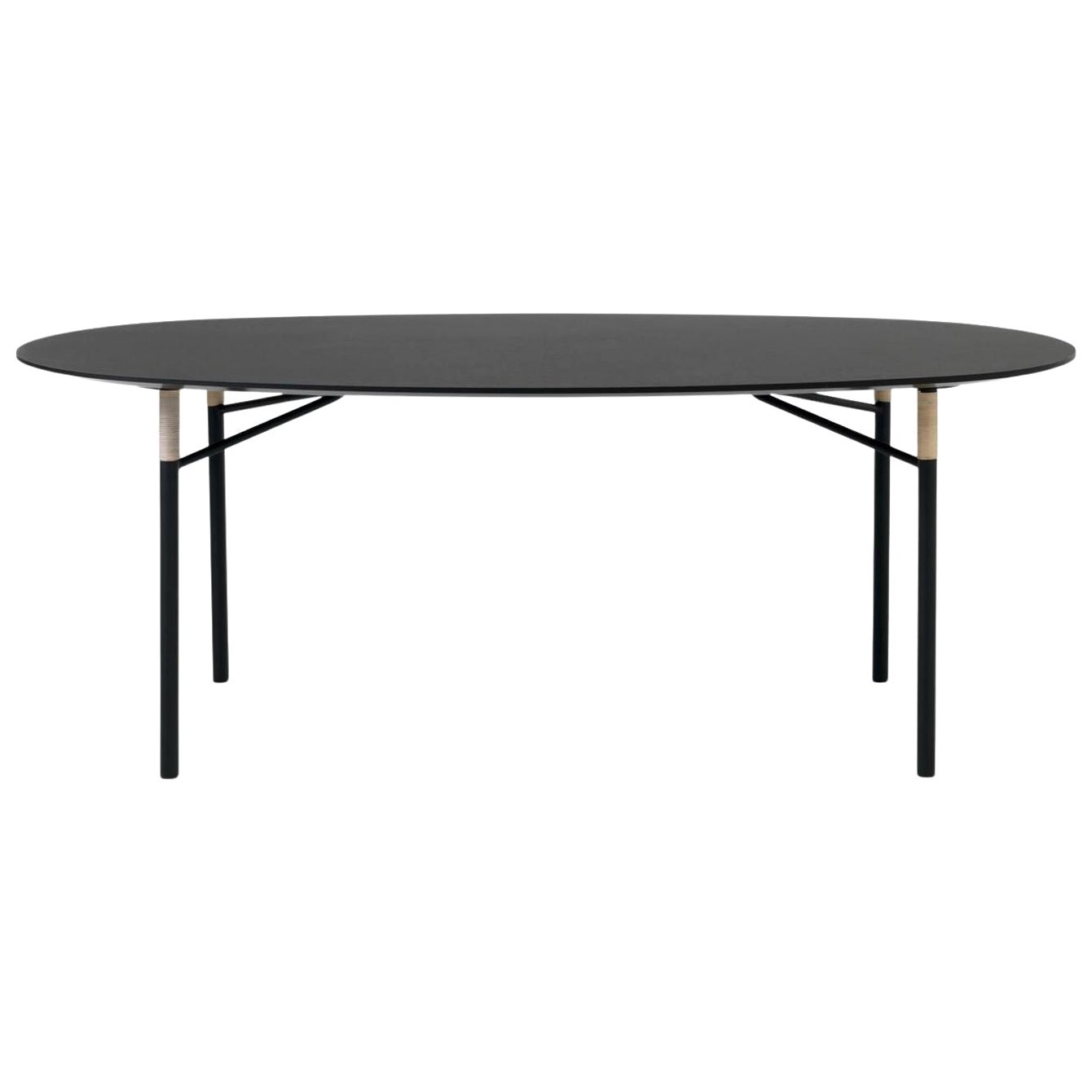 Affinity Ellipse Dining Table Black by Warm Nordic