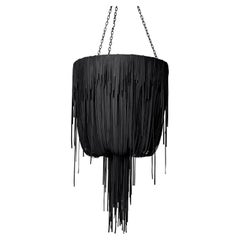 Lustre-Small Urchin en cuir noir