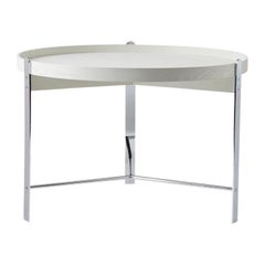 Compose Coffee Table Warm White Oak Chrome by Warm Nordic