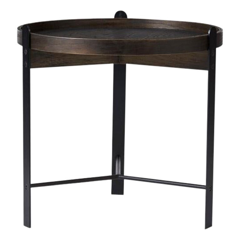 Compose Side Table Smoked Oak Black by Warm Nordic For Sale