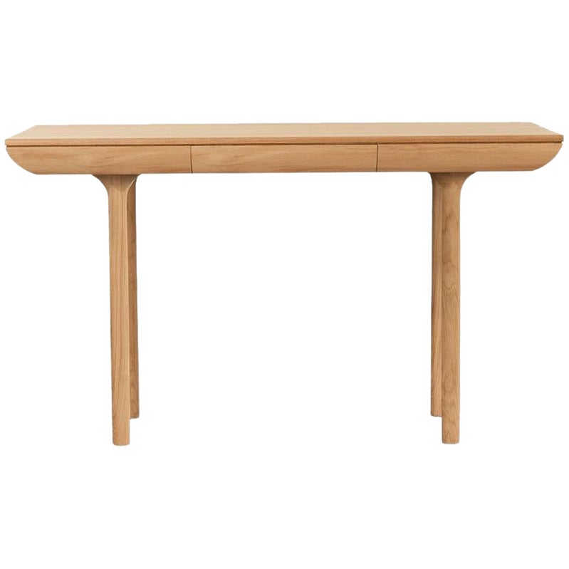 Scrivania Rúna White Oiled Solid Oak di Warm Nordic