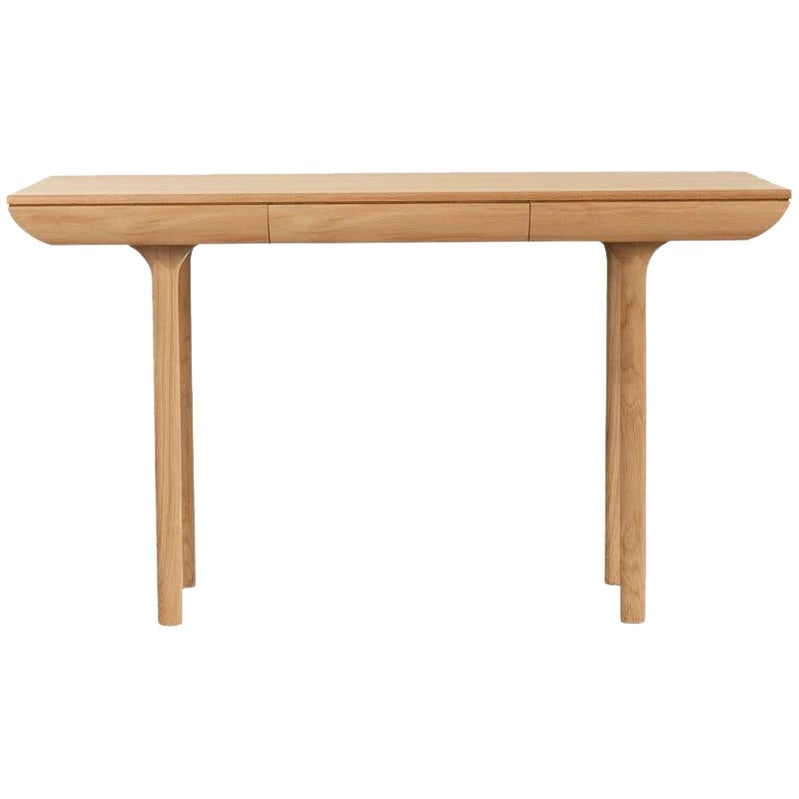 Rúna White Oiled Solid Oak Desk by Warm Nordic