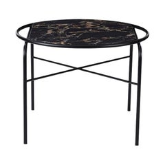 Secant Round Table Black Gold Marble Soft Black by Warm Nordic