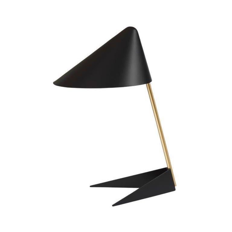 Lampe de bureau Ambience Noir en laiton massif par Warm Nordic