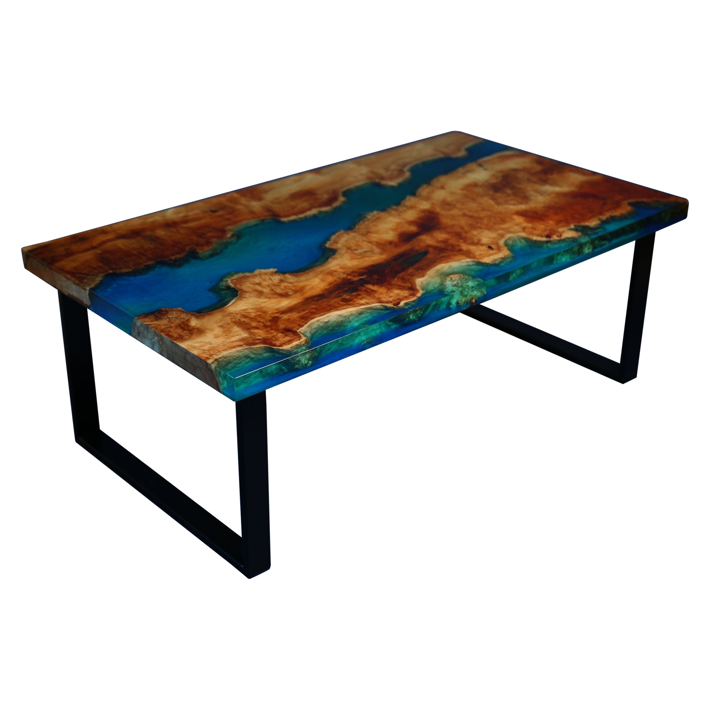 Ancient Maple Burl Live Egde Luxury Modern Design Coffee Table, Contemporary For Sale