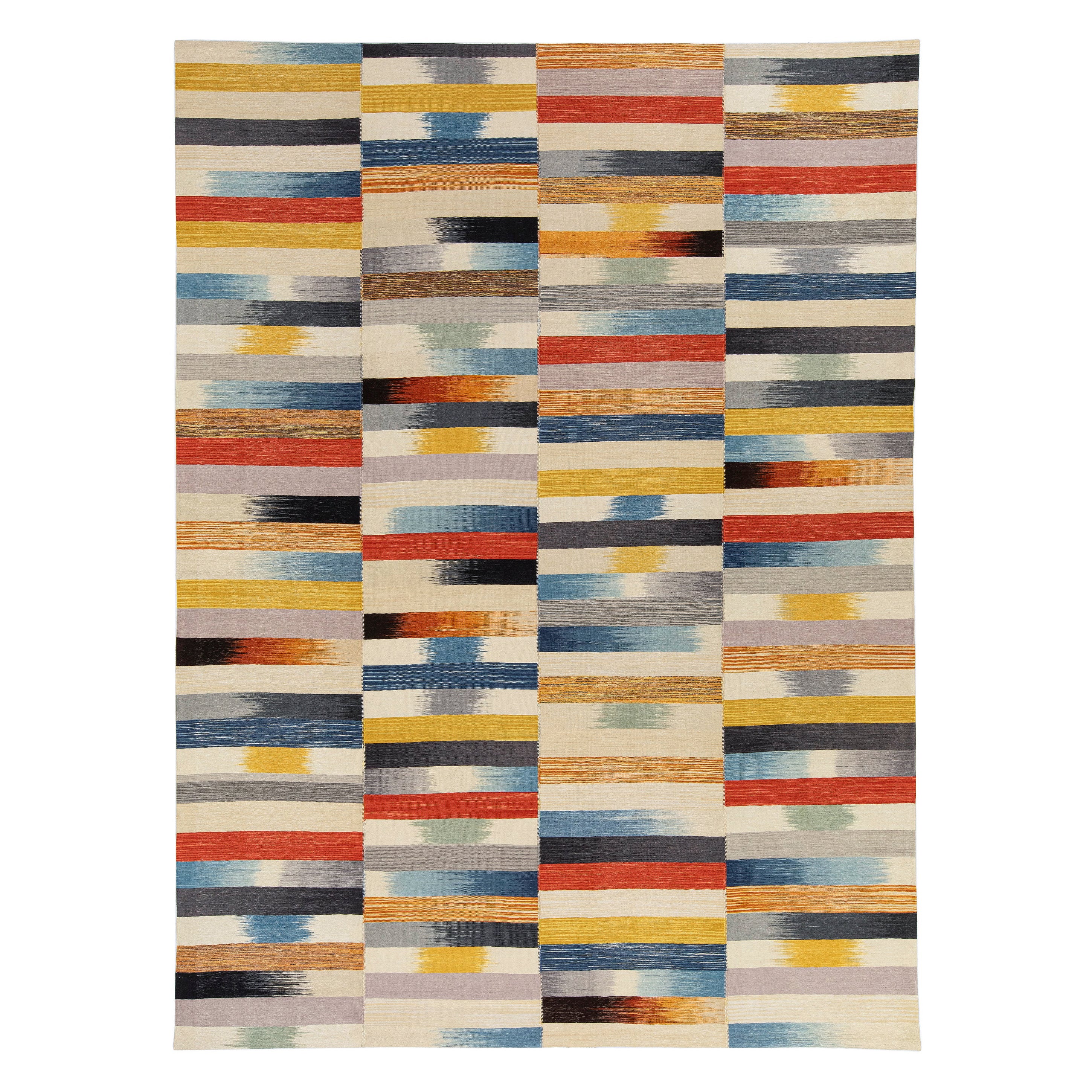 NASIRI Carpets Mazandaran Collection - Multicolor Flatweave 