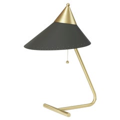Brass Top Charcoal Table Lamp by Warm Nordic