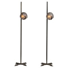Rare Pair of 'Omicron' Floor Lamps by Vico Magistretti for Artemide