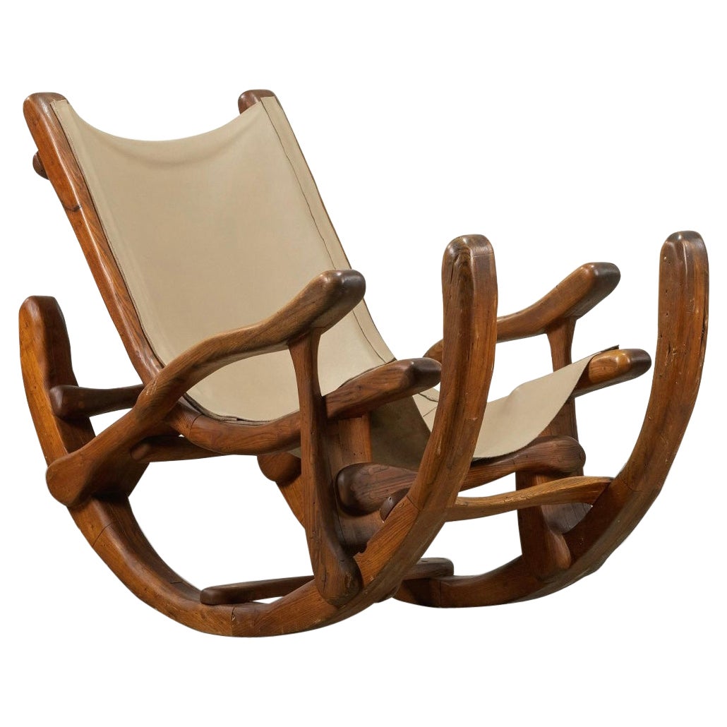 Michael Costerisan Rocking Chair, 1973 For Sale