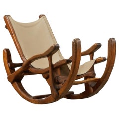 Vintage Michael Costerisan Rocking Chair, 1973