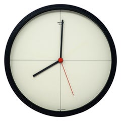 1980s Postmodern Minimalist Philips Wall Clock
