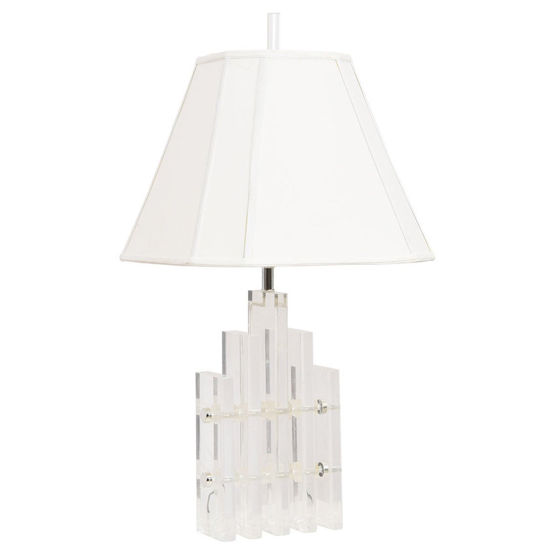 MCM Lucite Table Lamp For Sale