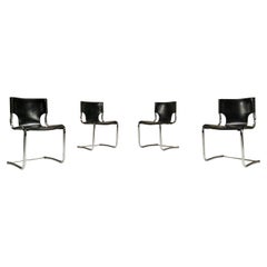 Set of Four Carlo Bartoli '920' Dining Chairs, Italy, 1971
