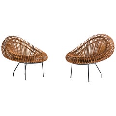 Basketware Lounge Chairs by Janine Abraham & Dirk Jan Ron for Edition Rougier
