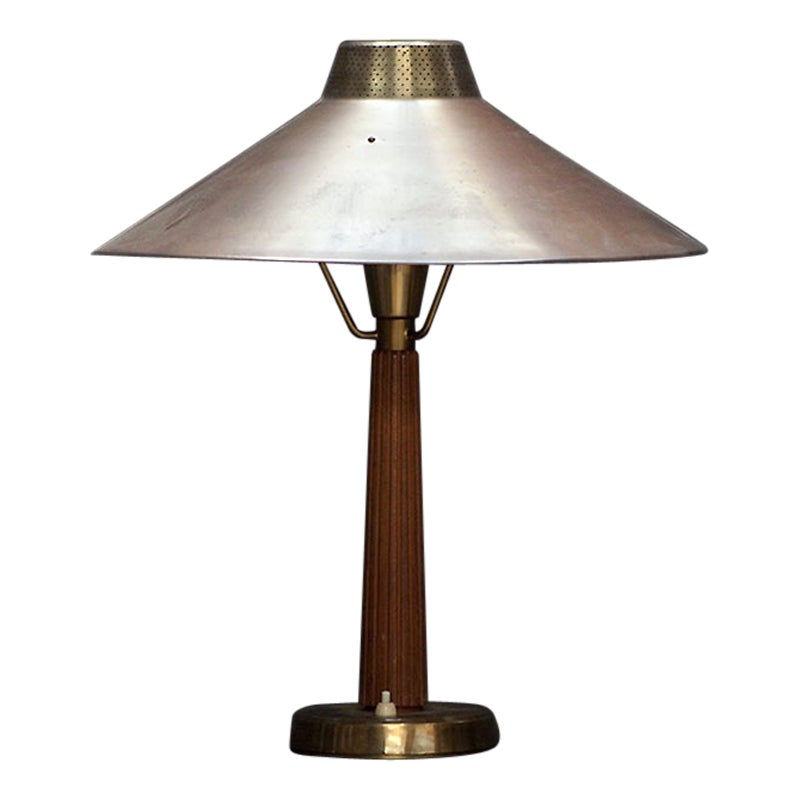 Model 716 Brass Table Lamp by Hans Bergstrom for Ateljé Lyktan