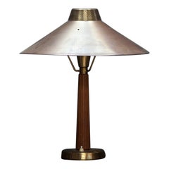 Lampada da tavolo in ottone Model 716 di Hans Bergstrom per Ateljé Lyktan