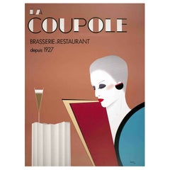 La Coupole - Affiche vintage d'origine de Razzia, 1981