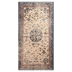 Antique Chinese Ningxia Shabby Chic Rug. 5 ft 10 in x 11 ft 3 in