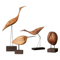 Set of 4 Beak Birds Sculptures by Warm Nordic