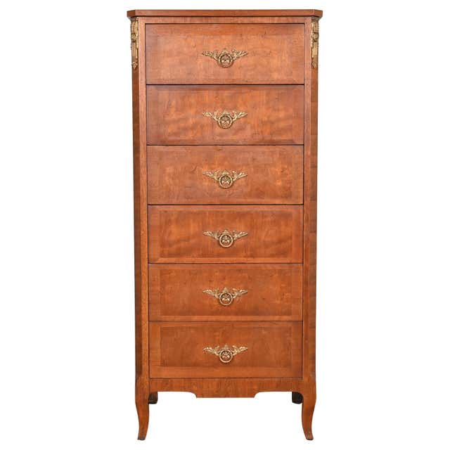 Henredon French Regency Louis XVI Fruitwood Highboy Dresser, circa ...