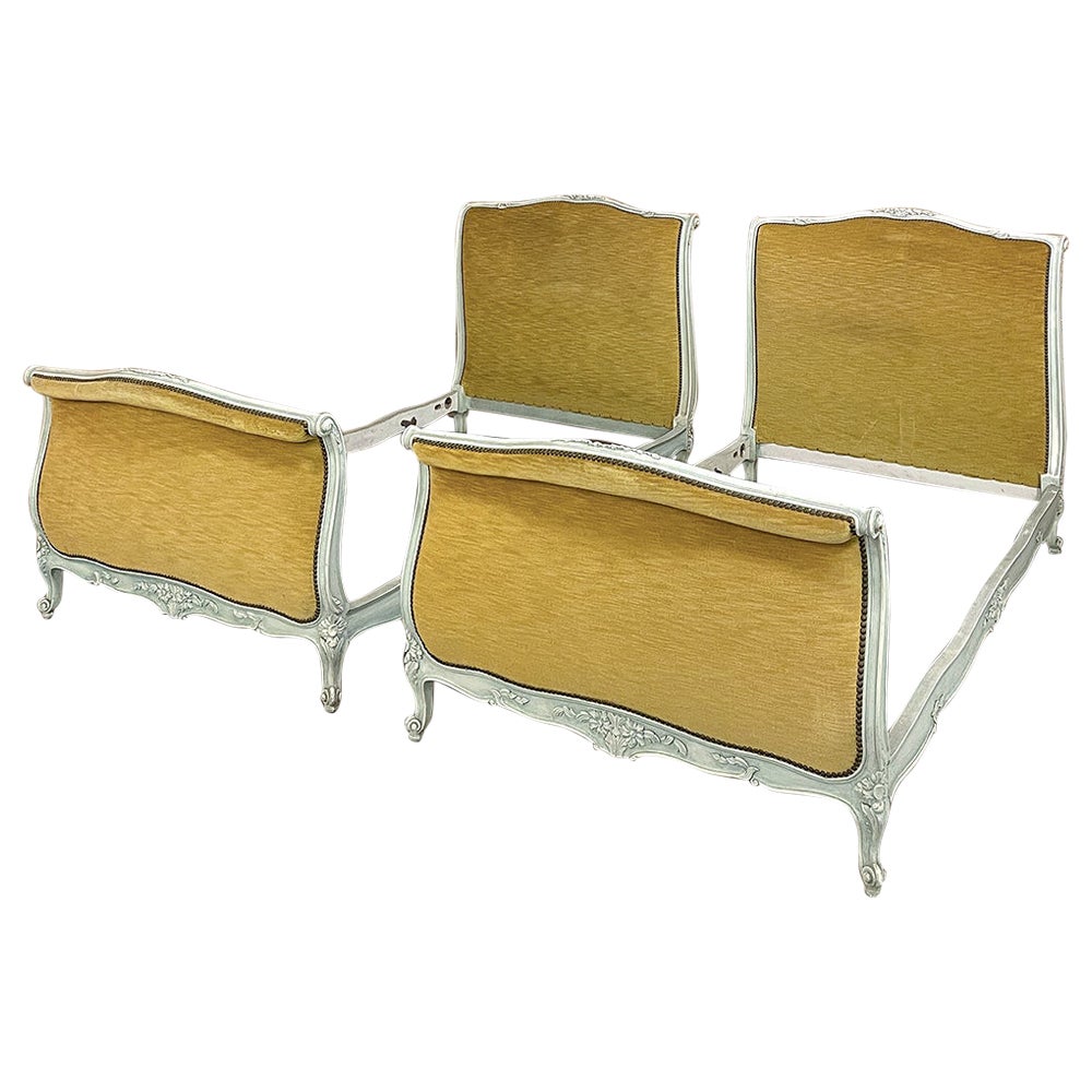 Pair of Antique Italian Painted Beds For Sale at 1stDibs antique italian bed, vintage